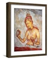 Mural Painting (6th Century), Sigiriya, Sri Lanka-Ivan Vdovin-Framed Photographic Print