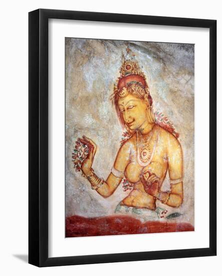 Mural Painting (6th Century), Sigiriya, Sri Lanka-Ivan Vdovin-Framed Photographic Print