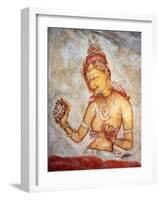 Mural Painting (6th Century), Sigiriya, Sri Lanka-Ivan Vdovin-Framed Photographic Print