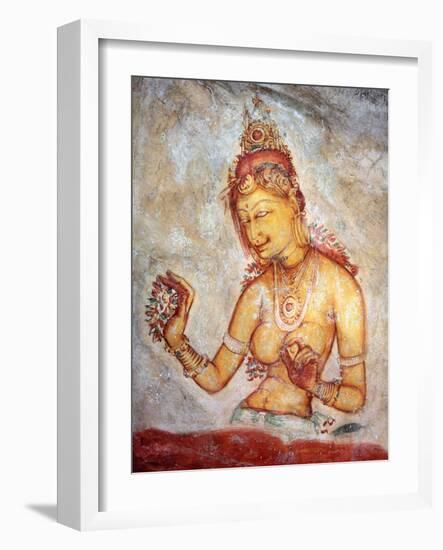 Mural Painting (6th Century), Sigiriya, Sri Lanka-Ivan Vdovin-Framed Photographic Print