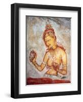 Mural Painting (6th Century), Sigiriya, Sri Lanka-Ivan Vdovin-Framed Premium Photographic Print