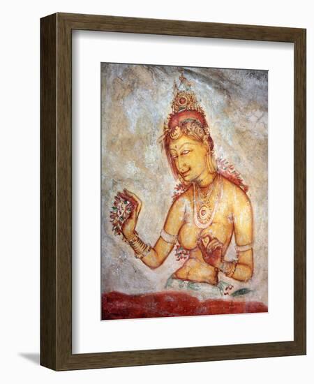 Mural Painting (6th Century), Sigiriya, Sri Lanka-Ivan Vdovin-Framed Photographic Print