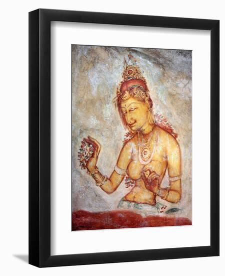 Mural Painting (6th Century), Sigiriya, Sri Lanka-Ivan Vdovin-Framed Photographic Print