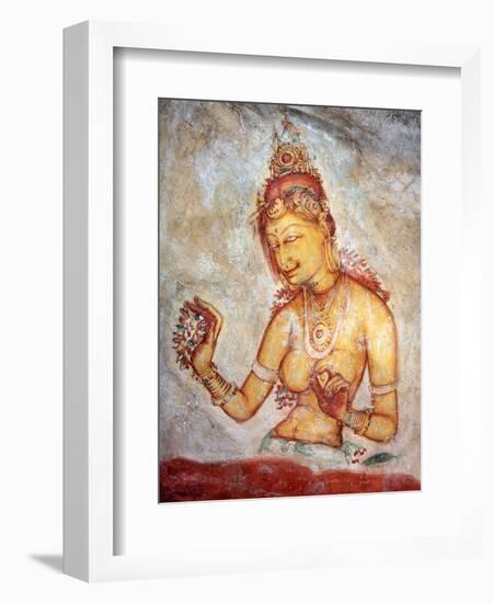 Mural Painting (6th Century), Sigiriya, Sri Lanka-Ivan Vdovin-Framed Photographic Print