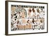 Mural Painting Depicting Scene of Grape Picking and Wine Production, from New Kingdom-null-Framed Giclee Print