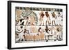 Mural Painting Depicting Scene of Grape Picking and Wine Production, from New Kingdom-null-Framed Giclee Print