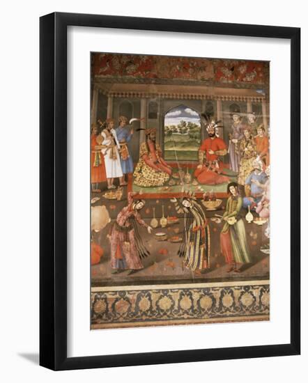 Mural Paintings, Chehel Sotoun, Isfahan, Iran, Middle East-Richard Ashworth-Framed Photographic Print