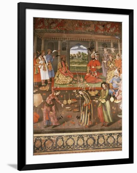 Mural Paintings, Chehel Sotoun, Isfahan, Iran, Middle East-Richard Ashworth-Framed Photographic Print
