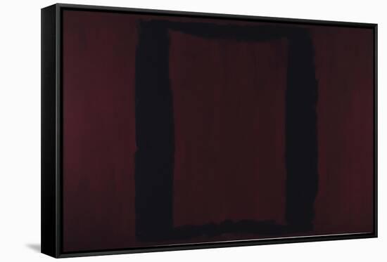 Mural, Section 3 {Black on Maroon} [Seagram Mural]-Mark Rothko-Framed Stretched Canvas