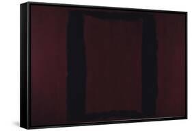 Mural, Section 3 {Black on Maroon} [Seagram Mural]-Mark Rothko-Framed Stretched Canvas