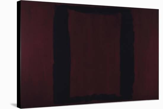 Mural, Section 3 {Black on Maroon} [Seagram Mural]-Mark Rothko-Stretched Canvas