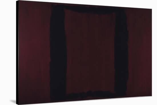 Mural, Section 3 {Black on Maroon} [Seagram Mural]-Mark Rothko-Stretched Canvas