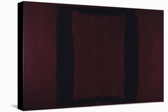 Mural, Section 3 {Black on Maroon} [Seagram Mural]-Mark Rothko-Stretched Canvas