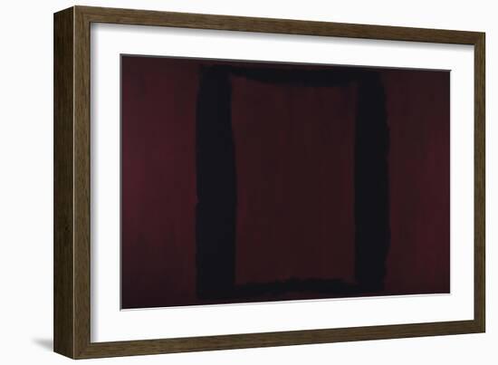 Mural, Section 3 {Black on Maroon} [Seagram Mural]-Mark Rothko-Framed Premium Giclee Print