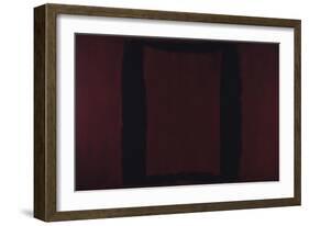 Mural, Section 3 {Black on Maroon} [Seagram Mural]-Mark Rothko-Framed Premium Giclee Print