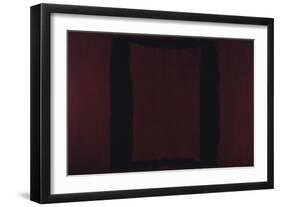 Mural, Section 3 {Black on Maroon} [Seagram Mural]-Mark Rothko-Framed Premium Giclee Print