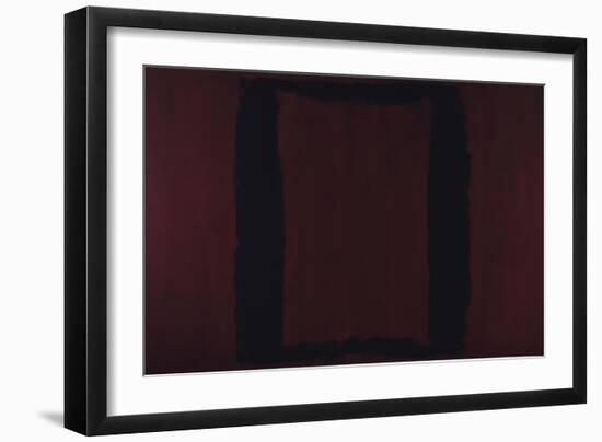 Mural, Section 3 {Black on Maroon} [Seagram Mural]-Mark Rothko-Framed Premium Giclee Print