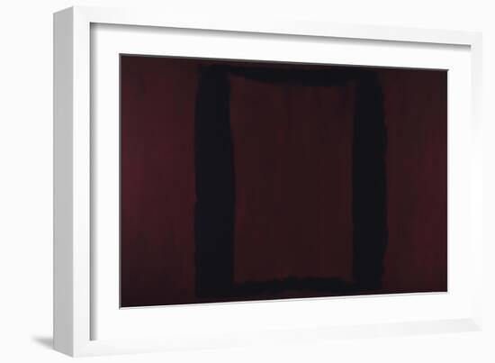 Mural, Section 3 {Black on Maroon} [Seagram Mural]-Mark Rothko-Framed Giclee Print