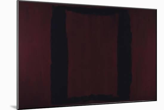 Mural, Section 3 {Black on Maroon} [Seagram Mural]-Mark Rothko-Mounted Giclee Print