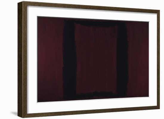 Mural, Section 3 {Black on Maroon} [Seagram Mural]-Mark Rothko-Framed Giclee Print