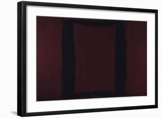 Mural, Section 3 {Black on Maroon} [Seagram Mural]-Mark Rothko-Framed Giclee Print