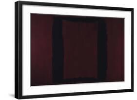 Mural, Section 3 {Black on Maroon} [Seagram Mural]-Mark Rothko-Framed Giclee Print