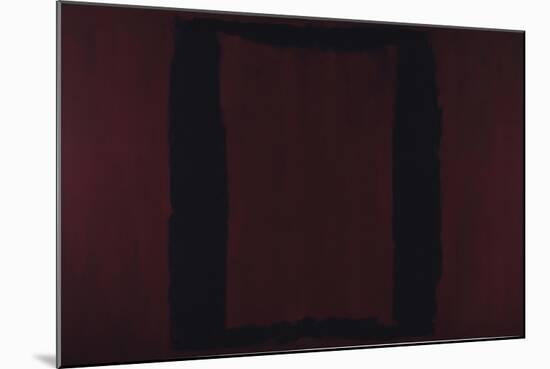 Mural, Section 3 {Black on Maroon} [Seagram Mural]-Mark Rothko-Mounted Giclee Print