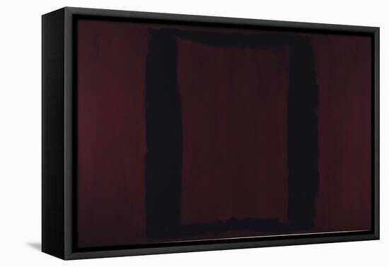 Mural, Section 3 {Black on Maroon} [Seagram Mural]-Mark Rothko-Framed Stretched Canvas