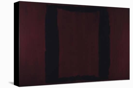 Mural, Section 3 {Black on Maroon} [Seagram Mural]-Mark Rothko-Stretched Canvas