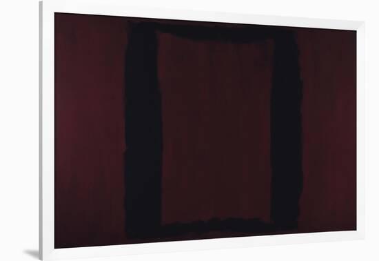 Mural, Section 3 {Black on Maroon} [Seagram Mural]-Mark Rothko-Framed Giclee Print