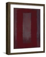 Mural, Section 4 {Red on maroon} [Seagram Mural]-Mark Rothko-Framed Giclee Print