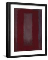 Mural, Section 4 {Red on maroon} [Seagram Mural]-Mark Rothko-Framed Giclee Print