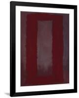 Mural, Section 4 {Red on maroon} [Seagram Mural]-Mark Rothko-Framed Giclee Print