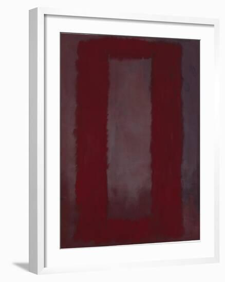 Mural, Section 4 {Red on maroon} [Seagram Mural]-Mark Rothko-Framed Giclee Print