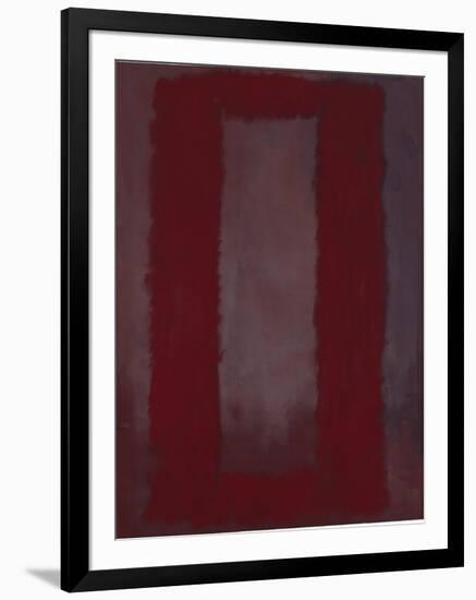 Mural, Section 4 {Red on maroon} [Seagram Mural]-Mark Rothko-Framed Giclee Print