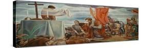 Mural Showing Ferdinand Magellan-null-Stretched Canvas