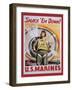 Mural Smackdown Marines-null-Framed Giclee Print