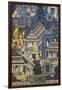 Mural with Scenes of Thai Culture, Wat Pho, Bangkok, Thailand-null-Framed Giclee Print