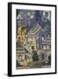 Mural with Scenes of Thai Culture, Wat Pho, Bangkok, Thailand-null-Framed Giclee Print