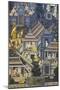 Mural with Scenes of Thai Culture, Wat Pho, Bangkok, Thailand-null-Mounted Giclee Print