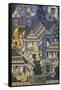 Mural with Scenes of Thai Culture, Wat Pho, Bangkok, Thailand-null-Framed Stretched Canvas