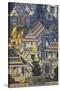 Mural with Scenes of Thai Culture, Wat Pho, Bangkok, Thailand-null-Stretched Canvas