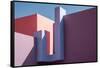 Muralla Roja #4-Linda Wride-Framed Stretched Canvas