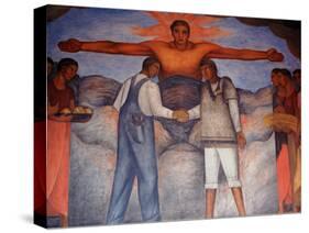 Murals by Diego Rivera, Secretary of Public Education, Mexico-Russell Gordon-Stretched Canvas