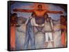 Murals by Diego Rivera, Secretary of Public Education, Mexico-Russell Gordon-Framed Stretched Canvas