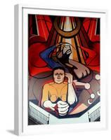 Murals by Diego Rivera, Secretary of Public Education, Mexico-Russell Gordon-Framed Premium Photographic Print