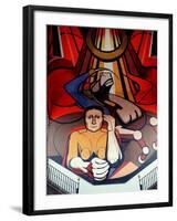 Murals by Diego Rivera, Secretary of Public Education, Mexico-Russell Gordon-Framed Premium Photographic Print