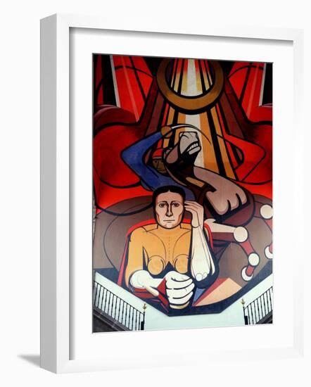 Murals by Diego Rivera, Secretary of Public Education, Mexico-Russell Gordon-Framed Photographic Print