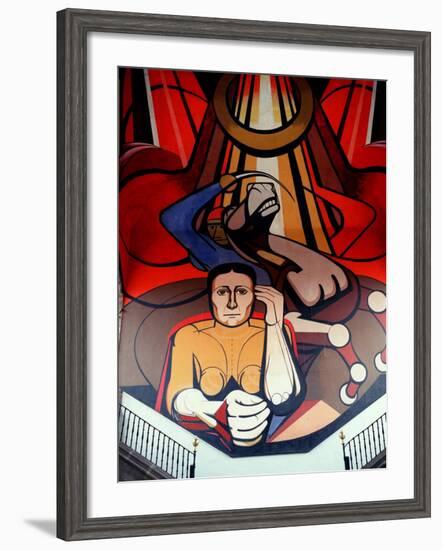 Murals by Diego Rivera, Secretary of Public Education, Mexico-Russell Gordon-Framed Photographic Print