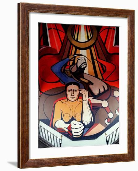 Murals by Diego Rivera, Secretary of Public Education, Mexico-Russell Gordon-Framed Photographic Print